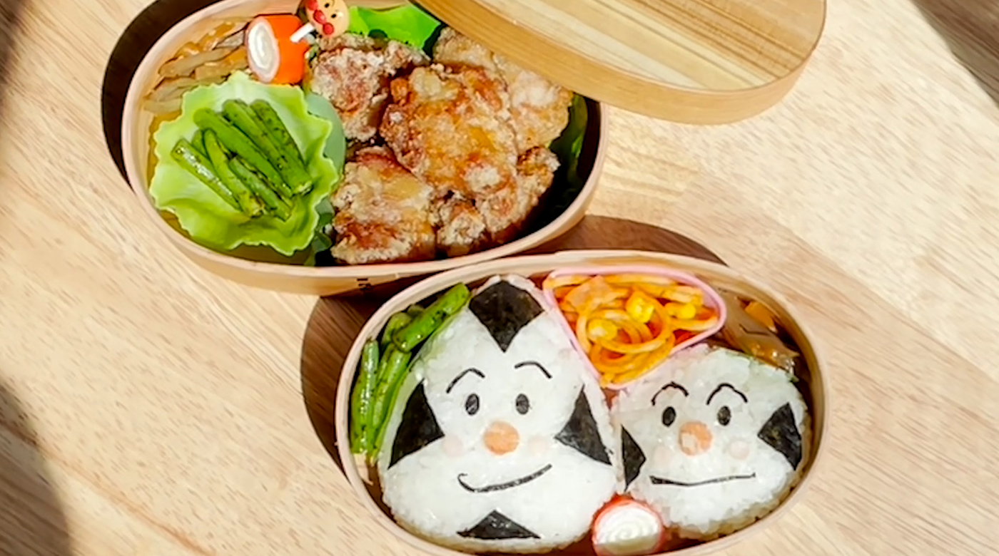 おうきくんとのピクニックのためにパパが初めて作った「キャラ弁」