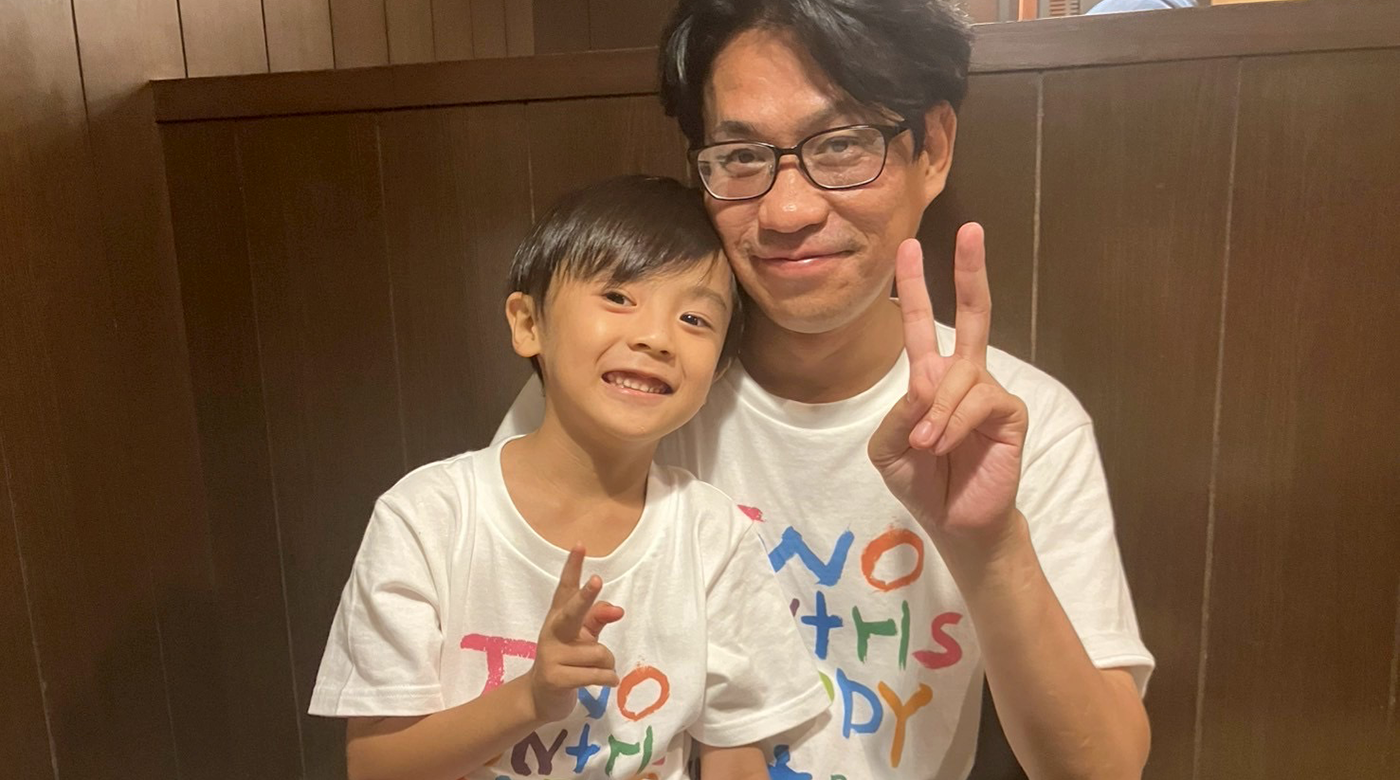YouTuber「二か月のパパ」さんと息子のおうきくん